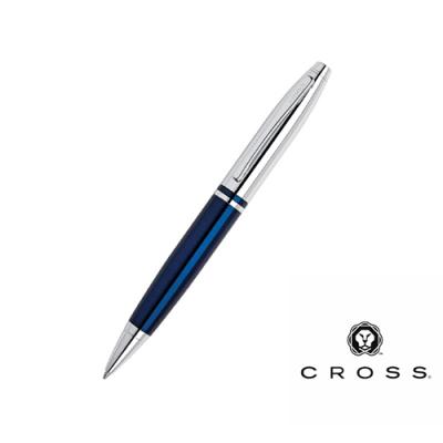 CROSS Calais Chrome & Blue Lacquer BP Pen AT0112-3
