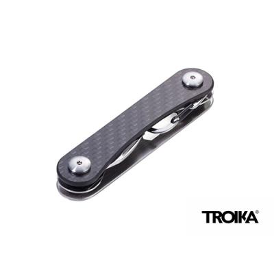 Troika Clever Key Organizer Pocket Tool Carbon and Chrome Finish