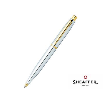 Sheaffer VFM Chrome Ballpoint Pen with Gold Tone