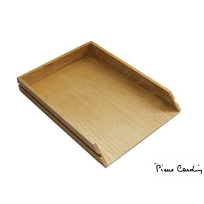 Pierre Cardin Wooden Letter Tray