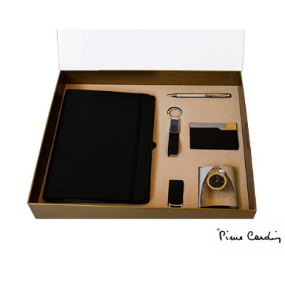 Pierre Cardin Set(Diary-Pen-Keychain-Card holder-Desk Clock)