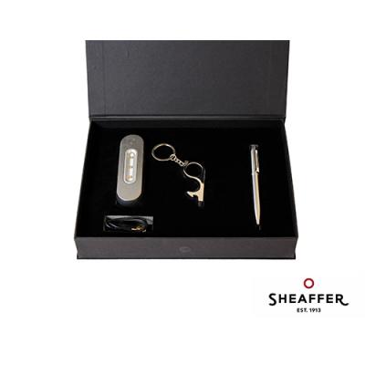 Sheaffer  Set (Pen-sterilization device-Metal keychain)