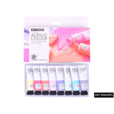 ART RANGERS Acrylic Pastel Colors , Set Of 8 Tubes 22 ML