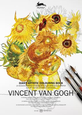 PEPIN Vincent Van Gogh , Giant Artists’ Colouring Book