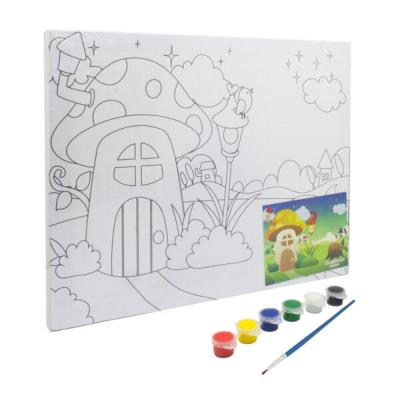 Keep Smiling Canvas Painting Set For Kids  30 x 25 cm
