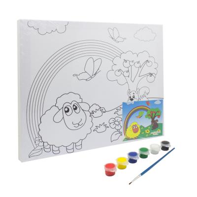 Keep Smiling Canvas Painting Set For Kids  30 x 25 cm