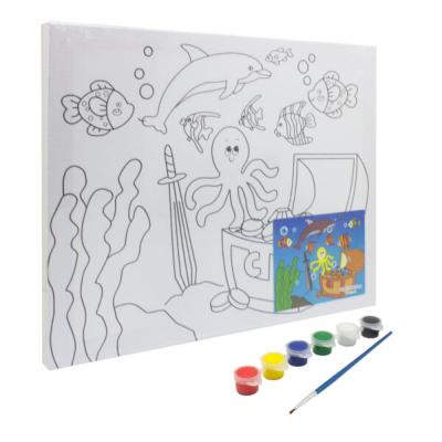 Keep Smiling Canvas Painting Set For Kids  30 x 25 cm