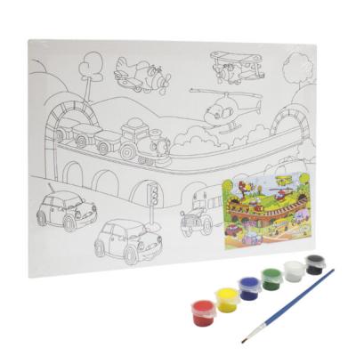 Keep Smiling Canvas Painting Set For Kids  30 x 25 cm