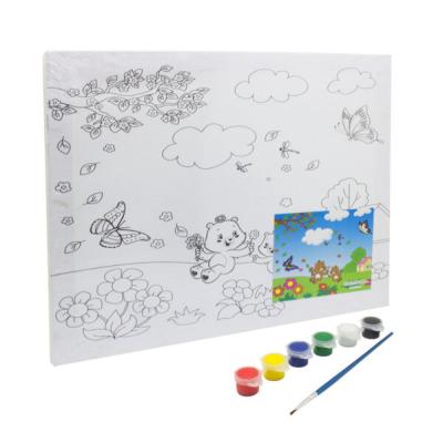 Keep Smiling Canvas Painting Set For Kids  30 x 25 cm