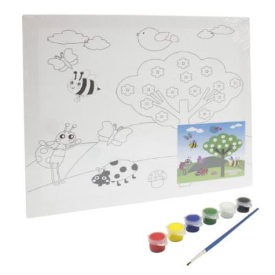 Keep Smiling Canvas Painting Set For Kids  30 x 25 cm