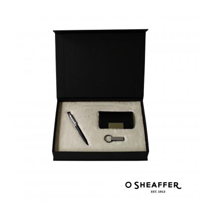 Sheaffer Gift Set Ballpoint Pen, Business Card Holder and USB Flash memory