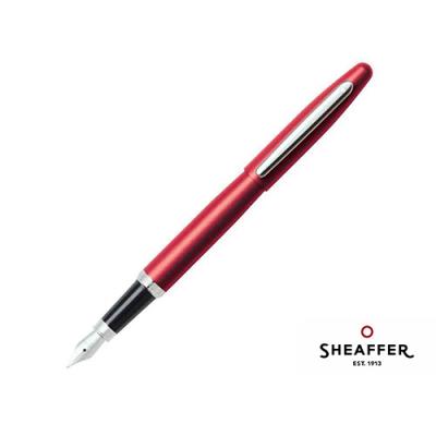 Sheaffer VFM EXCESSIVE RED Fountain Pen With Chrome Trims - Fine Nib