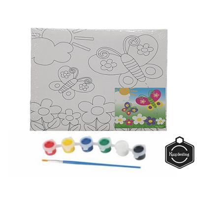 Keep Smiling Canvas Painting Set For Kids 15x 20 cm