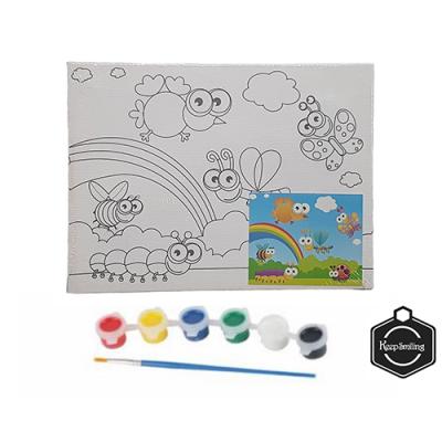 Keep Smiling Canvas Painting Set For Kids 15x 20 cm