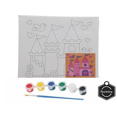 Keep Smiling Canvas Painting Set For Kids 15x 20 cm