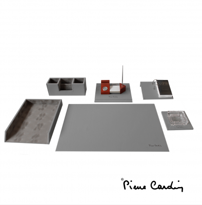 Pierre Cardin Desk-top Set 6 Pieces -Gray