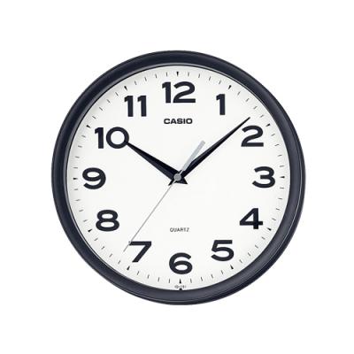 Casio Wall Clock  Analog Black Resin IQ151-1