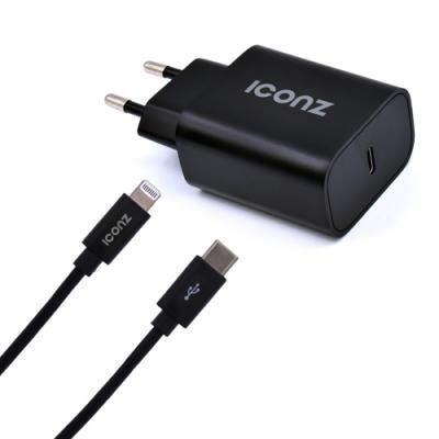 Iconz Wall Charger 20 Watt PD XWPD1K, Black